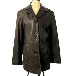 Vintage Nine West leather blazer size large